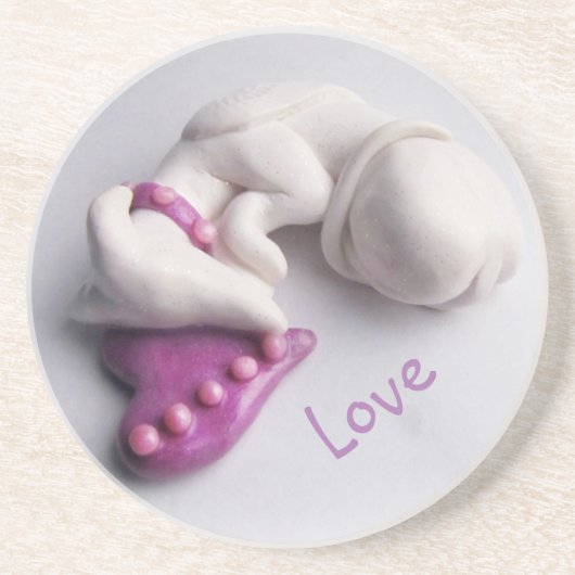 Greyhound Angel Untersetzer (Vorne)