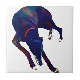 Greyhound Art Fliese