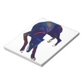 Greyhound Art Notizblock (Rotiert)