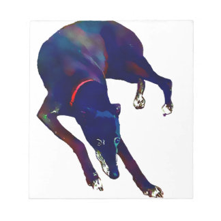 Greyhound Art Notizblock