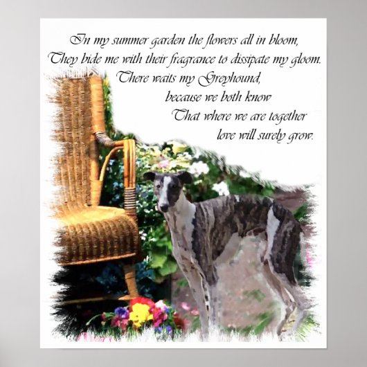 Greyhound Art Print Poster (Vorne)