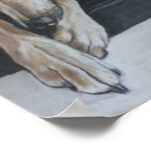 Greyhound Art Print Poster (Ecke)