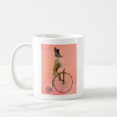 Greyhound auf Black Penny Farthing Kaffeetasse (Links)