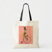 Greyhound auf Black Penny Farthing Tragetasche (Vorne)