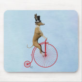 Greyhound auf Red Penny Farthing Mousepad (Vorne)