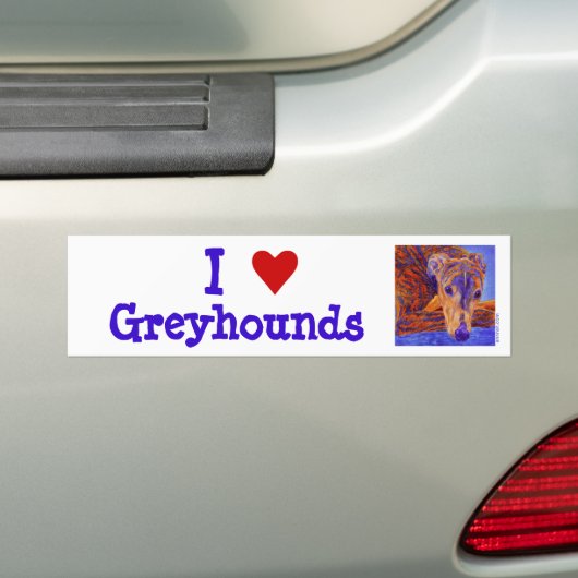 Greyhound Autoaufkleber (Auf Auto)