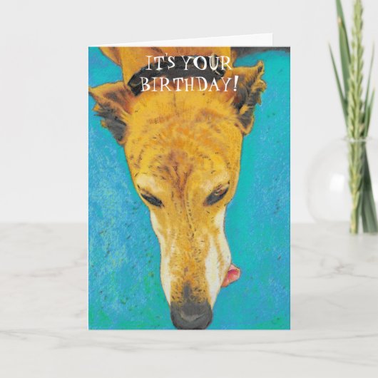 Greyhound Birthday Card ETS Karte (Vorderseite)