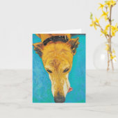 Greyhound Blank Card ETS Karte (Gelbe Blume)