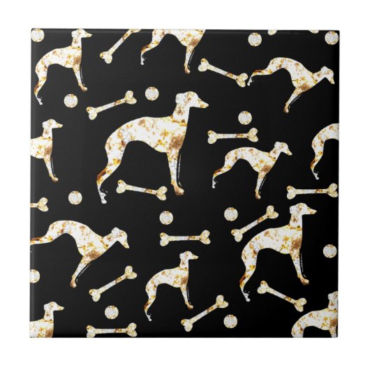 GREYHOUND BLING FLIESE (Vorderseite)