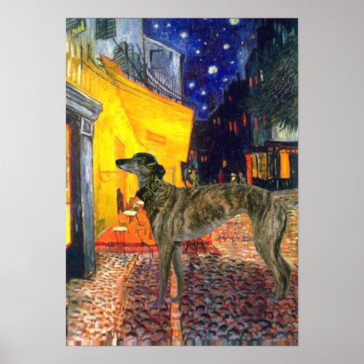 Greyhound (br8) - Terrassencafé Poster (Vorne)