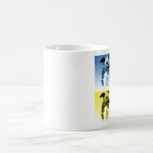Greyhound (Brindle) Pop Art Kaffeetasse (Mittel)