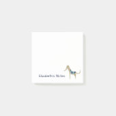 Greyhound Cartoon Dog Post-it Klebezettel (Vorderseite)