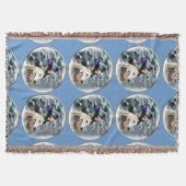 Greyhound Christmas Decke (Vorderseite)