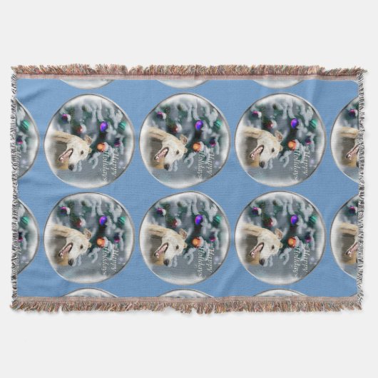 Greyhound Christmas Decke (Vorderseite)