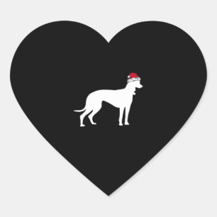 Greyhound Christmas Essential T - Shirt Herz-Aufkleber