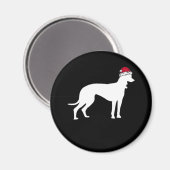 Greyhound Christmas Essential T - Shirt Magnet (Vorderseite/Rückseite)