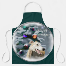 Greyhound Christmas Geschenke Schürze