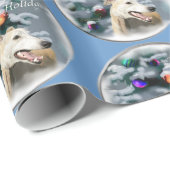 Greyhound Christmas Geschenkpapier (Rolleneckpunkt)