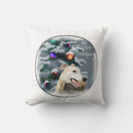Greyhound Christmas Kissen
