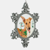 Greyhound Christmas Ornament (Links)
