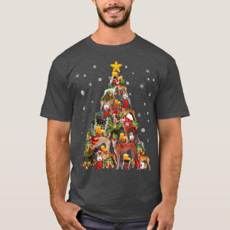 Greyhound Christmas Tree Kostüm Funny Xmas Dog Lo T-Shirt