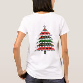 Greyhound Christmas Tree T-Shirt (Rückseite)