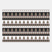 Greyhound Christmas Variation Geschenkpapier Set (Vorderseite 3)