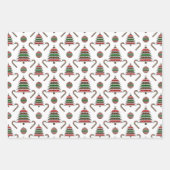 Greyhound Christmas Variation Geschenkpapier Set (Vorderseite 2)