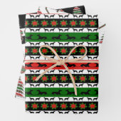 Greyhound Christmas Variation Geschenkpapier Set (Beispiel)