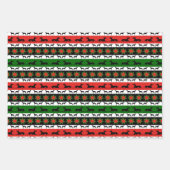 Greyhound Christmas Variation Geschenkpapier Set (Vorderseite)