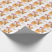Greyhound Christmas Wrapping Paper Geschenkpapier (Ecke)