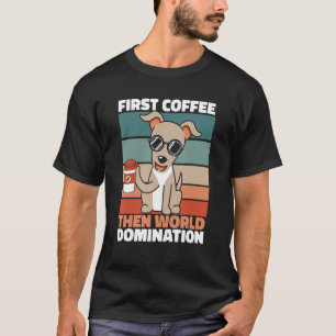 Greyhound Coffee Pet Hund Breed Greyhound T-Shirt