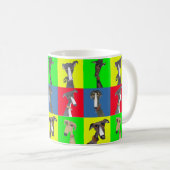 GREYHOUND COLLAGE KAFFEETASSE (VorderseiteRechts)