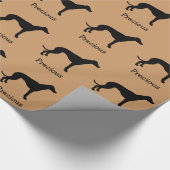 Greyhound Custom Wrapping Paper Geschenkpapier (Ecke)