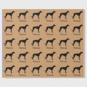 Greyhound Custom Wrapping Paper Geschenkpapier (Flach)