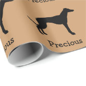 Greyhound Custom Wrapping Paper Geschenkpapier (Rolleneckpunkt)