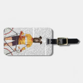 Greyhound Cyclist Gepäckanhänger (Vorderseite horizontal)