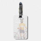 Greyhound Cyclist Gepäckanhänger (Rückseite vertikal)