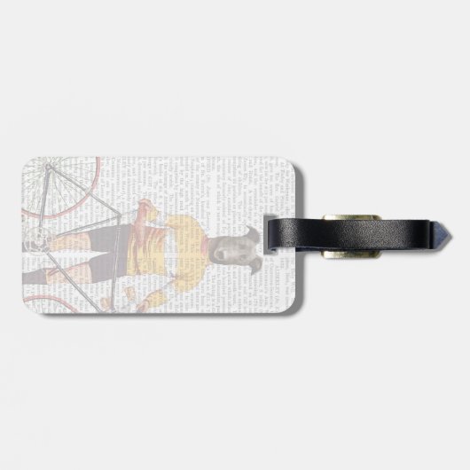 Greyhound Cyclist Gepäckanhänger (Rückseite horizontal)