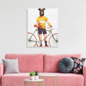 Greyhound Cyclist Leinwanddruck (Insitu (Wohnzimmer))