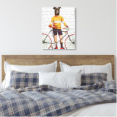 Greyhound Cyclist Leinwanddruck (Insitu (Schlafzimmer))