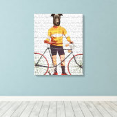 Greyhound Cyclist Leinwanddruck (Insitu (Holzboden))