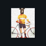Greyhound Cyclist Leinwanddruck<br><div class="desc">Haustiere</div>