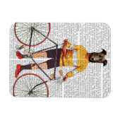 Greyhound Cyclist Magnet (Horizontal)