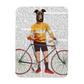 Greyhound Cyclist Magnet (Vertikal)