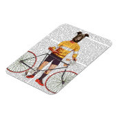 Greyhound Cyclist Magnet (Linke Seite)