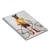 Greyhound Cyclist Notizblock (Rechte Seite)
