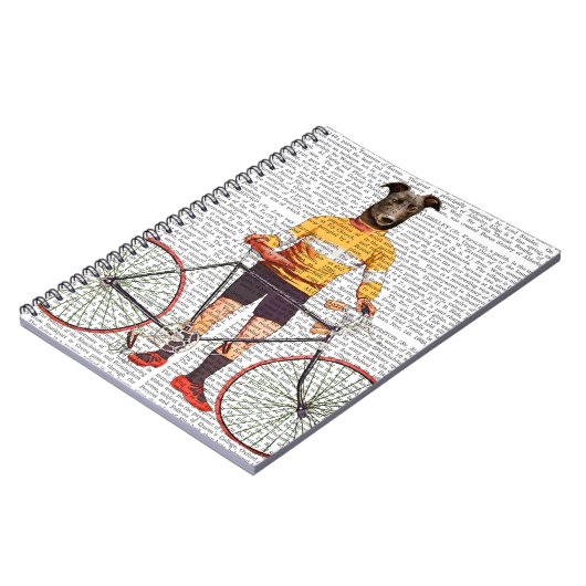 Greyhound Cyclist Notizblock (Linke Seite)