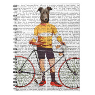 Greyhound Cyclist Notizblock