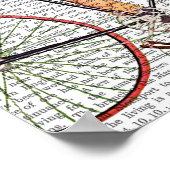 Greyhound Cyclist Poster (Ecke)